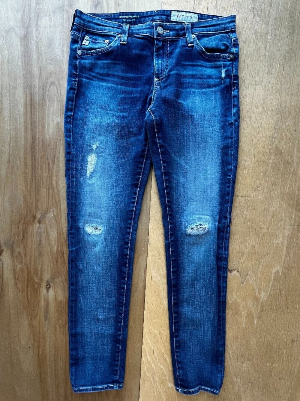 ADRIANO GOLDSCHMIED AG THE LEGGING ANKLE JEANS Women’s sz 28R Blue Stretch Denim